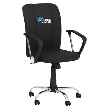 Dreamseat Curve Task Chair with Detroit Lions Secondary Logo XZOCCURVE-PSNFL20051